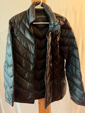 Calvin Klein Women's Black Quilted Packable Puffer Jacket